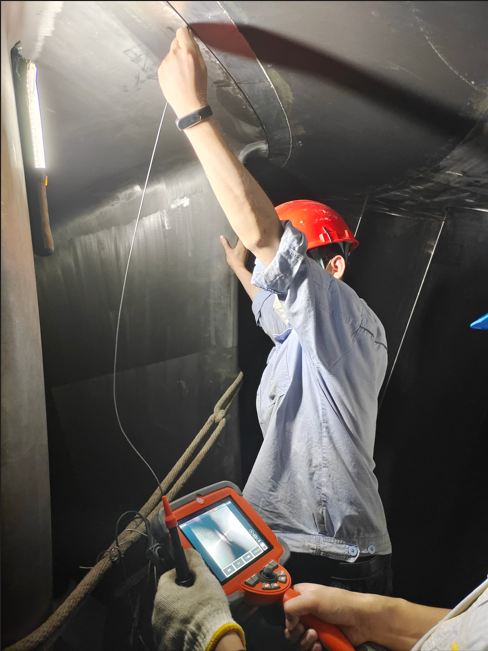 韋林工業(yè)內窺鏡檢測水利發(fā)電設備現(xiàn)場圖